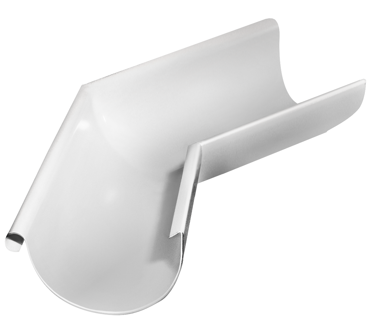 Grand Line: Угол желоба внешний 135 гр.125/90 Rooftop dRain Ral 9003