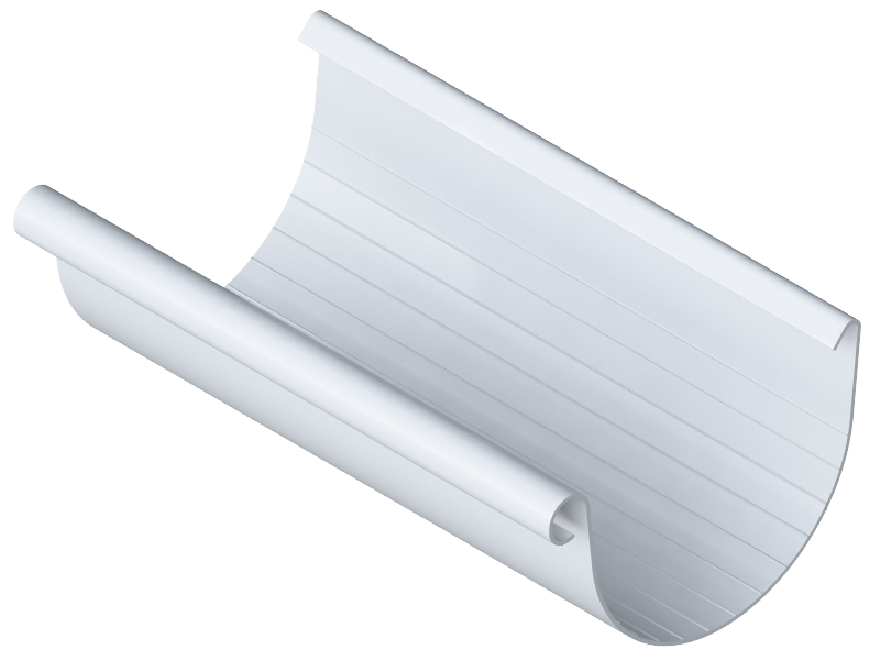 Альта-Профиль: Желоб водосточный 4 м Элит Белый
