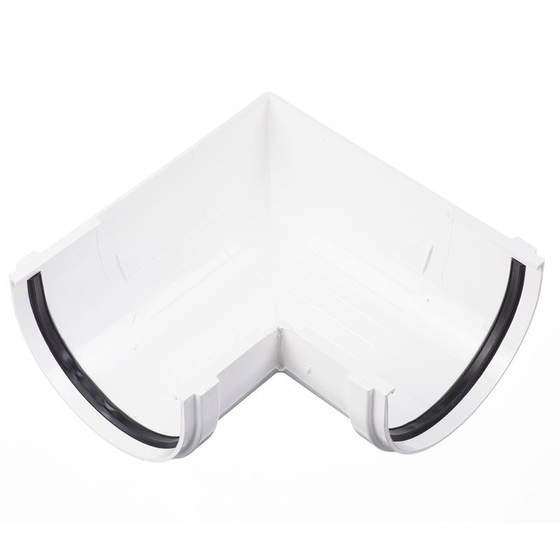 Docke: Угловой элемент желоба Premium 90 гр. Пломбир