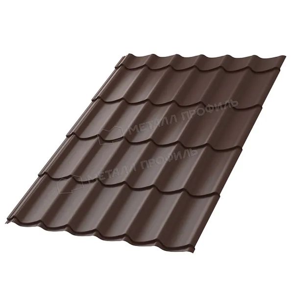 МеталлПрофиль: Металлочерепица Ламонтерра Norman 0,5 мм Ral 8017