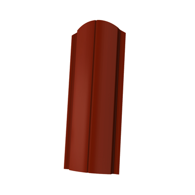 Мегастил: Штакетник полукруглый фигурный 130мм ПЭ Ral 3005