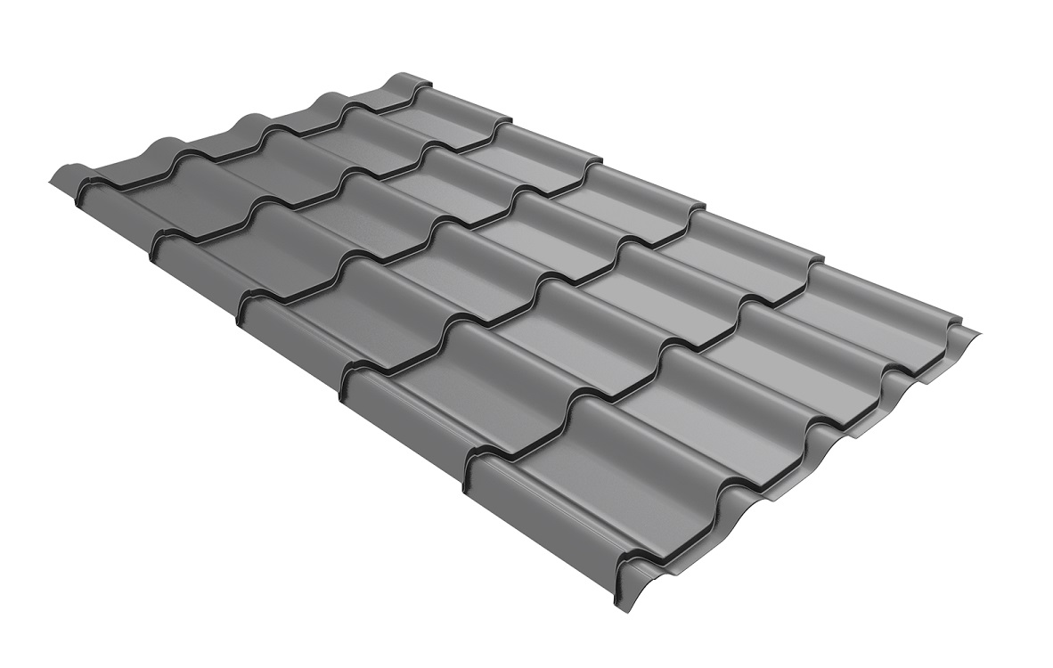 Grand Line: Профиль волновой Камея Pe 0,45 мм Ral 9006