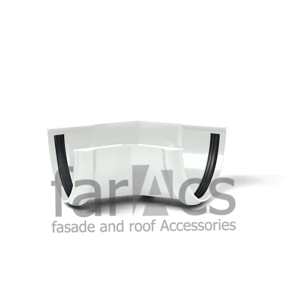 FarAcs: Угол желоба универсальный 135 гр. Белый