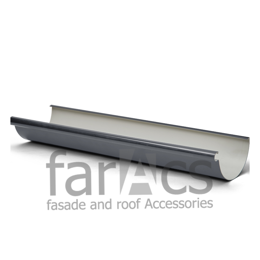 FarAcs PREMIUM: Желоб водосточный 152 мм 3м. Серый графит