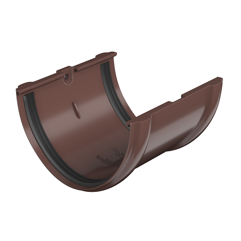 Технониколь: Соединитель желоба 125/82 Коричневый