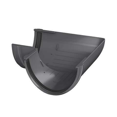 Технониколь: Угол желоба универсальный 90° 125/82 Серый