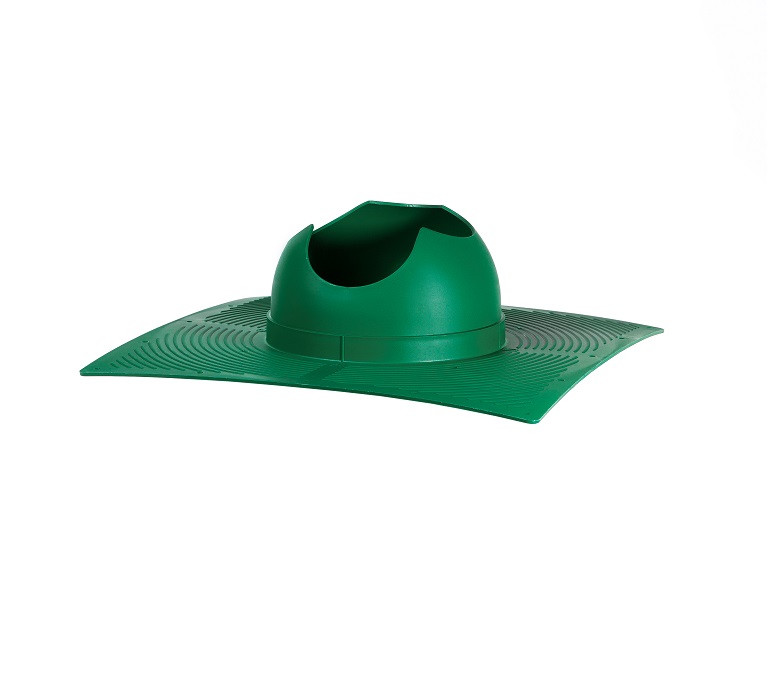Krovent: Основание вент. трубы для гиб. черепицы Base-VT Зеленый (RAL 6005)