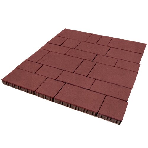 Stein_Rus: Тротуарная плитка Инсбрук Тироль 60мм Моноколор гладкая Красный