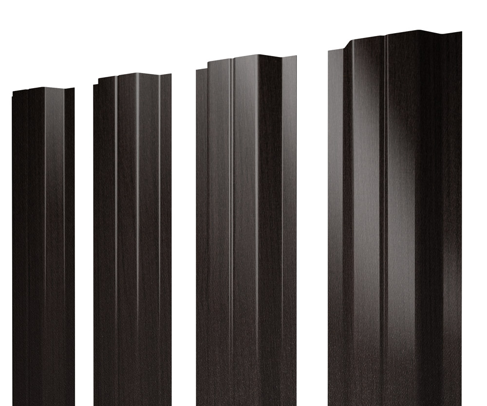 Grand Line: Штакетник П-образный Print Elite 0,45 мм Coffee Wood