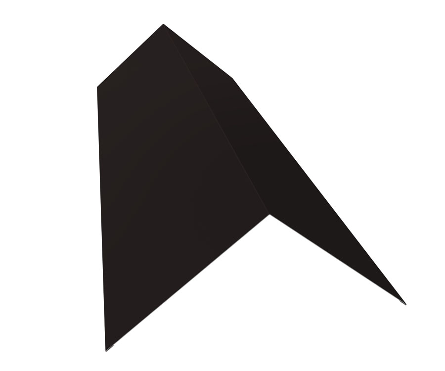 000037207.jpg Grand Line: Конек плоский 190х190 мм Satin Ral 9005 — изображение 1