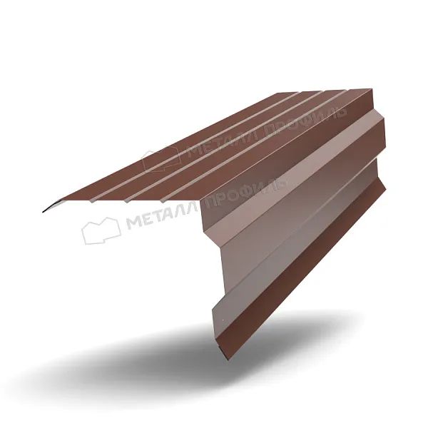МеталлПрофиль: Планка торцевая 90х115 Ре 0,45 мм Ral 8017