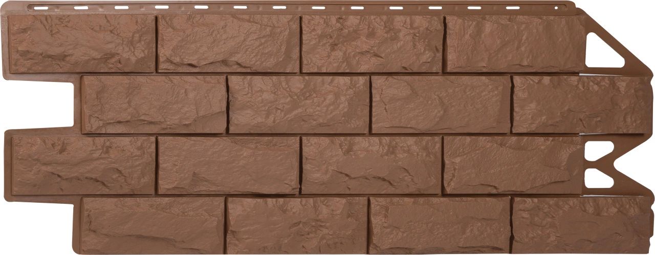Альта-Профиль: Фасадная панель Фагот  ЭКО Терракотовый