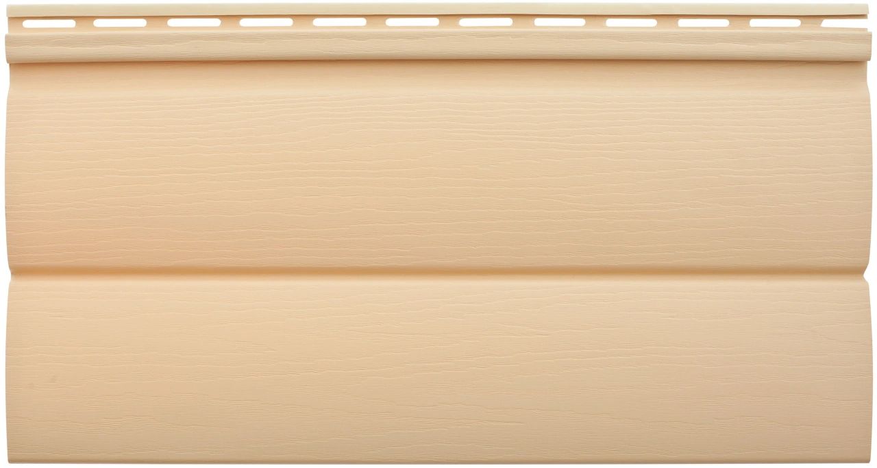 Альта-Профиль: Сайдинг Blockhouse виниловый BH-03 двухпереломный малый Золотистая