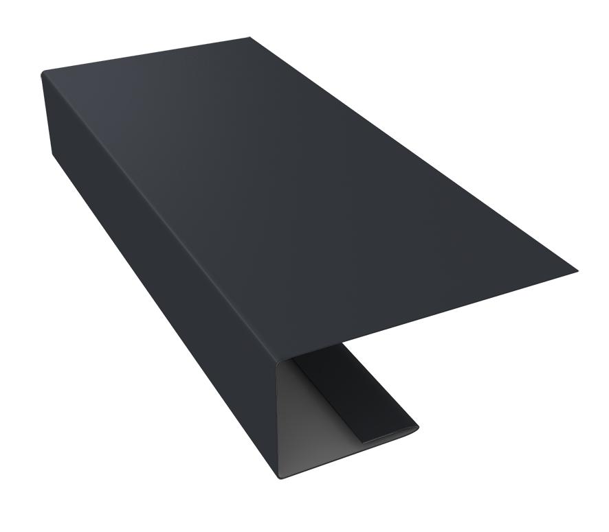 Grand Line: J-Профиль 18мм Ре 0,45 мм, длина 3 м Ral 7024