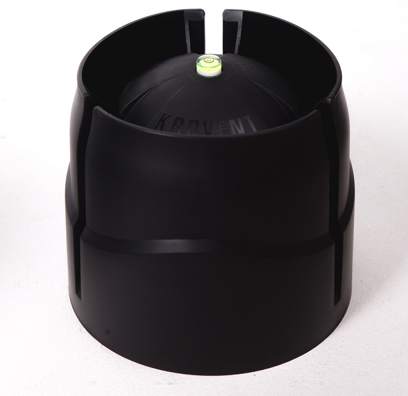 Krovent: Колпак кровельный HupCap New 110 Черный (RAL 9005)