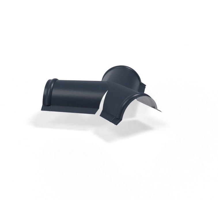 Мегастил: Тройник Y конька полукруглого Ре 0,5 мм Ral 7024