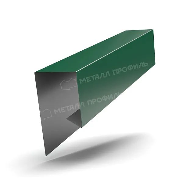 МеталлПрофиль: Планка завершающая сложная Pe 0,45 мм Ral 6005