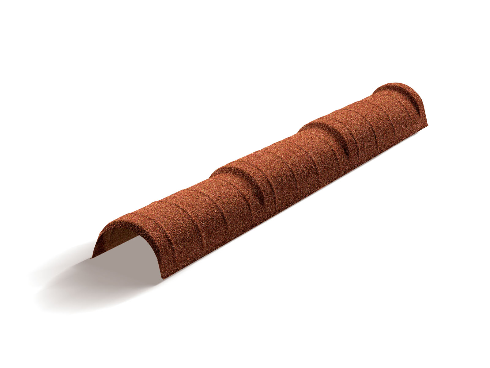 Metrotile: Конек полукруглый тройной 1140 мм Терракота